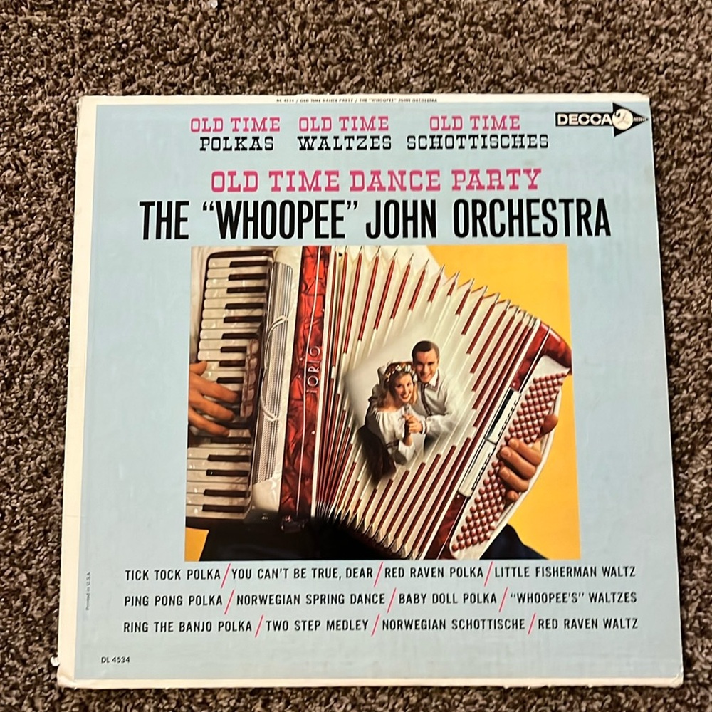 Old time Dance Party the “Whoopee” John Orchestra record